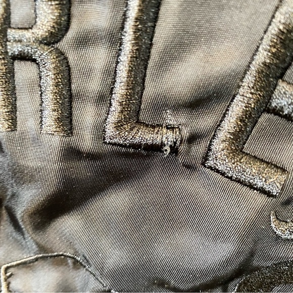 Harley Davidson Embroidered Skull Wings Satin Bomber Jacket Biker Moto Large - Picture 7 of 16